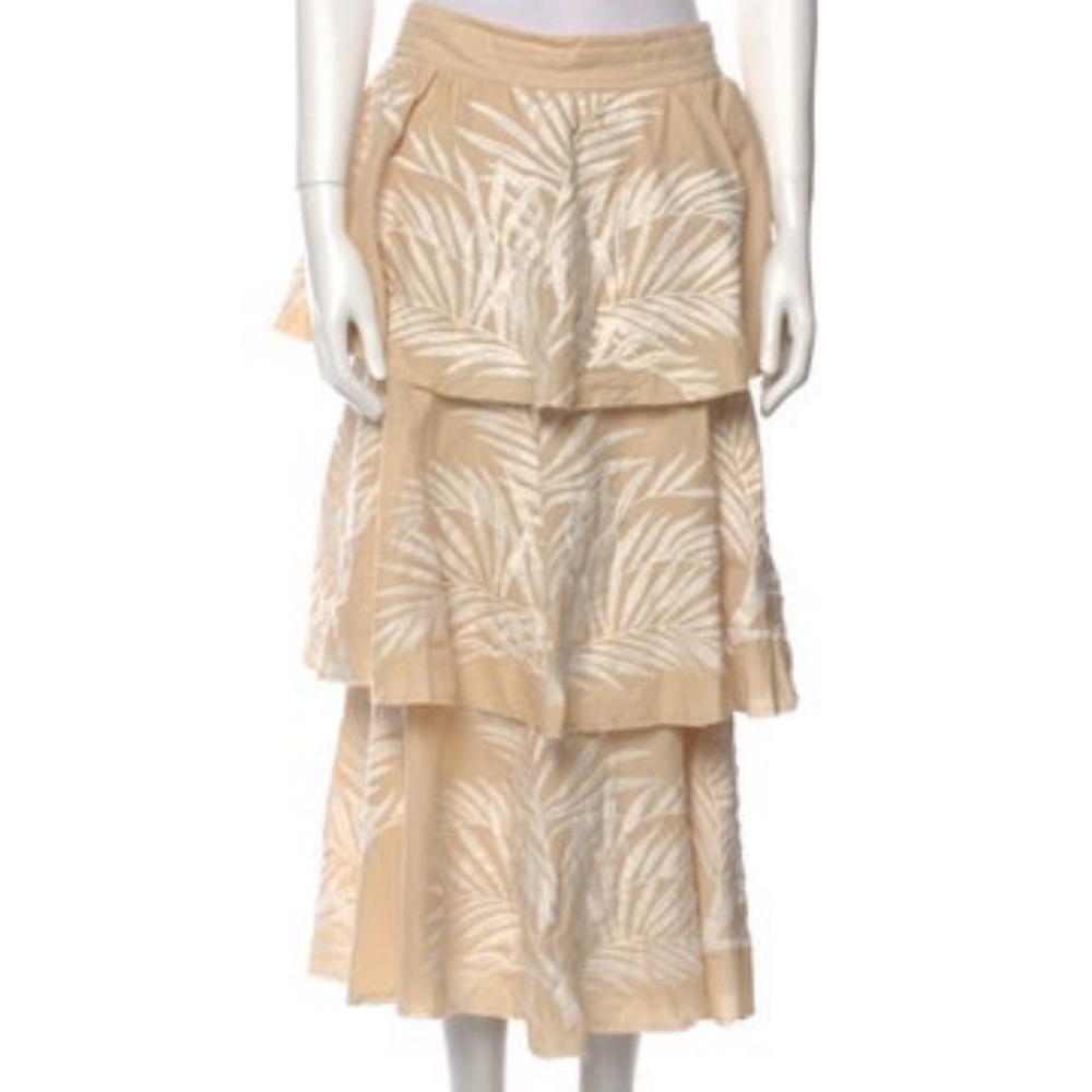 Johanna Ortiz printed midi length skirt
